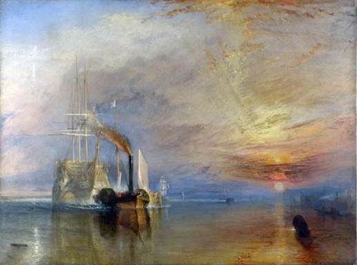 J. M. W. Turner The Fighting Téméraire tugged to her last Berth to be broken