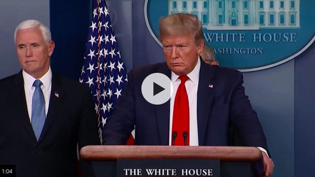 Trump on goal to reopen US by Easter: It's a beautiful timeline