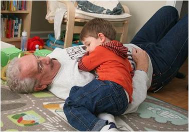 Description: Al and Jack snuggling