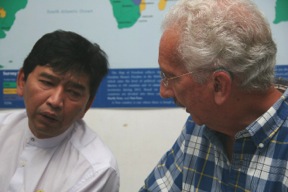Min Ko Naing and Al speaking