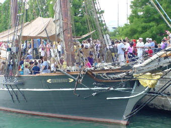 photo of Amistad in port