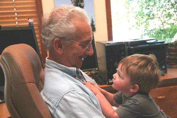 Photo of Al sitting with Jack