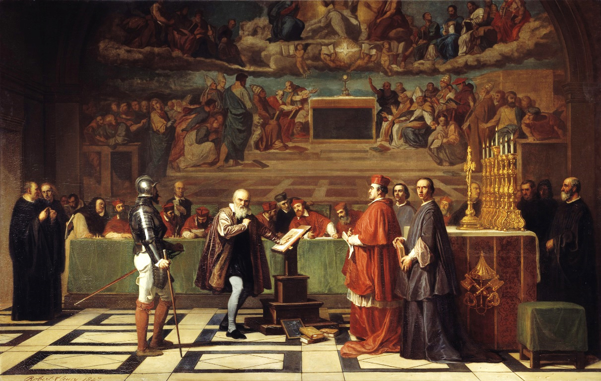 Inquisition of Galileo in 1633.