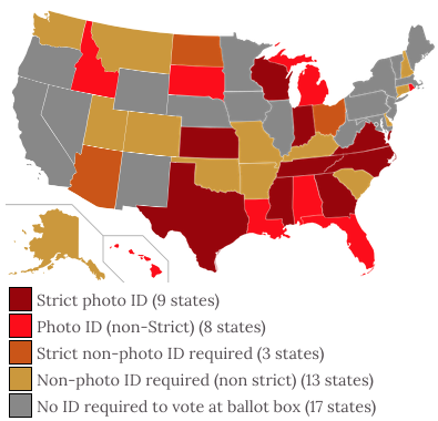 Voter ID laws in the United States