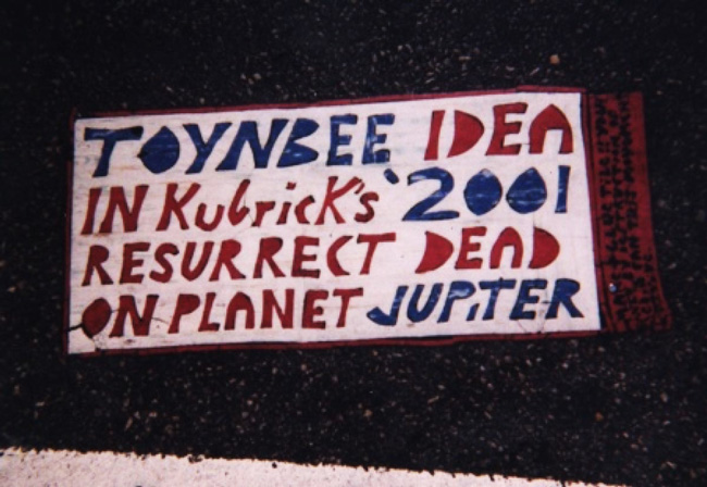 Toynbee, Kubrick, 2001, resurrected dead, and Jupiter