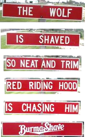 Burma-Shave signs