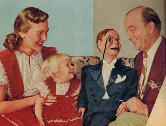  Charlie McCarthy and the rest of the Bergen family 