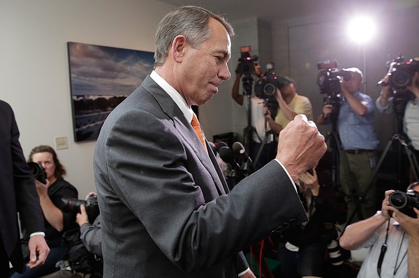 John Boehner announcing his good fight  