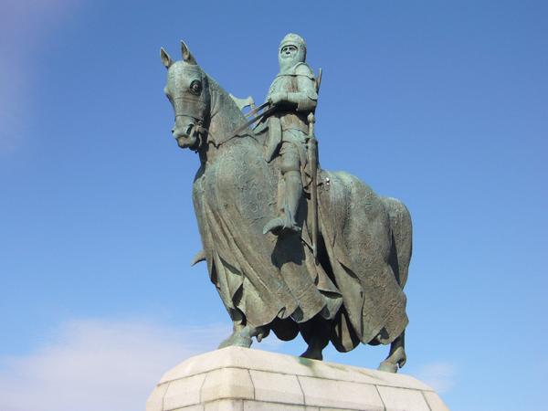 Robert the Bruce on horseback