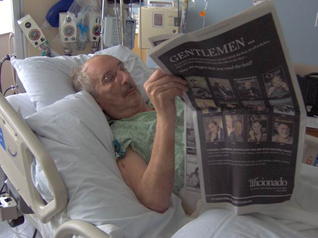 Al reading in the hospital