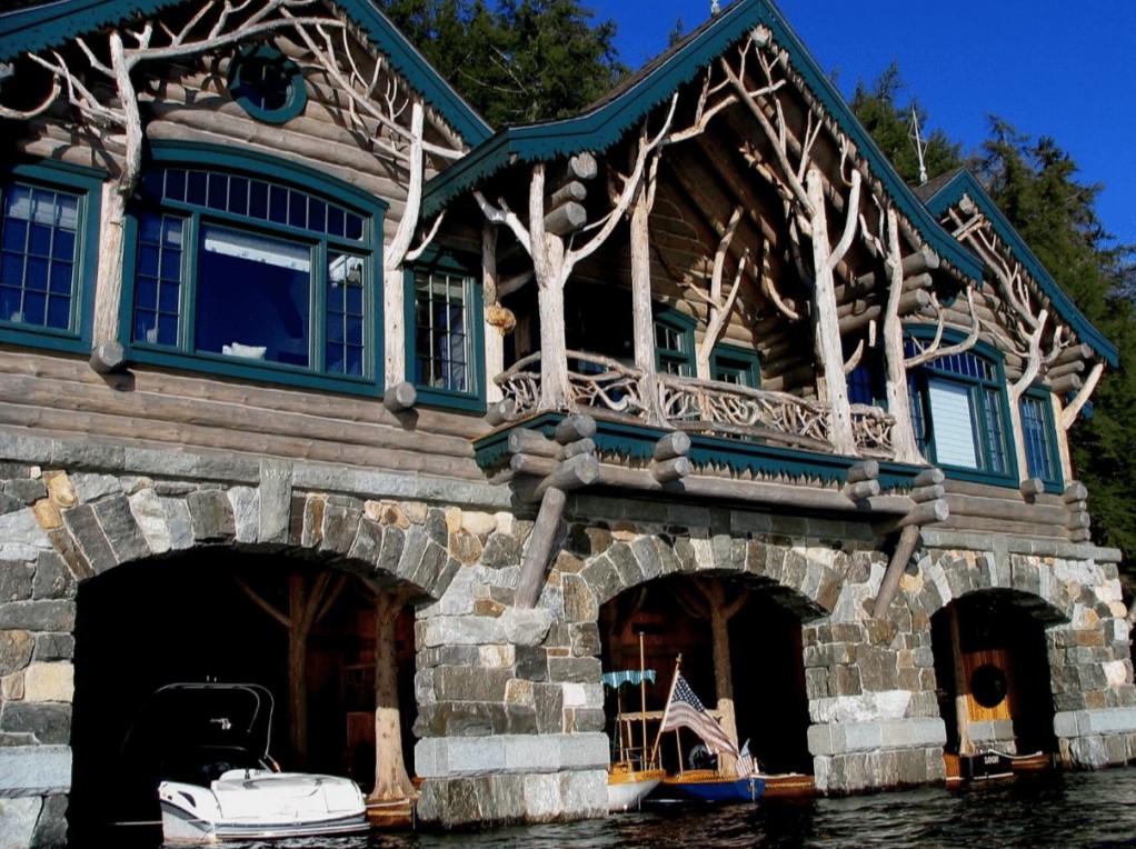 Crow's Adirondack boat house