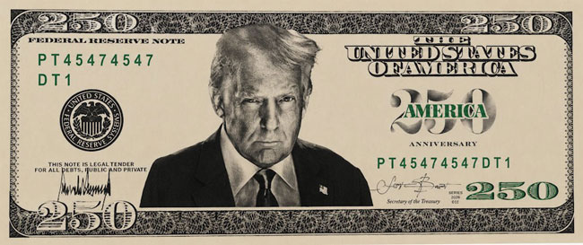 This is Trump’s $250 note.