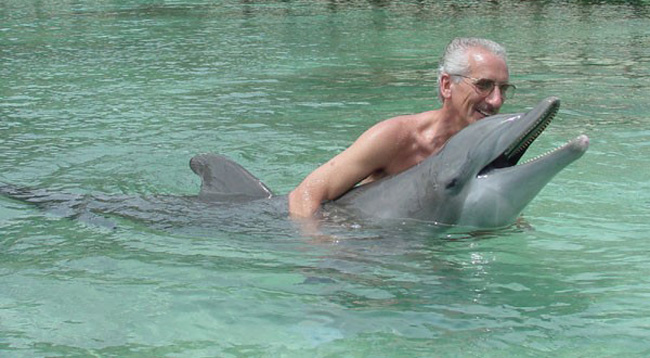 Allen with the Dolphin