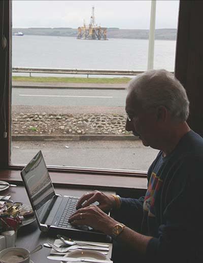  I am writing over breakfast while Westminster makes money drilling Scottish offshore oil.