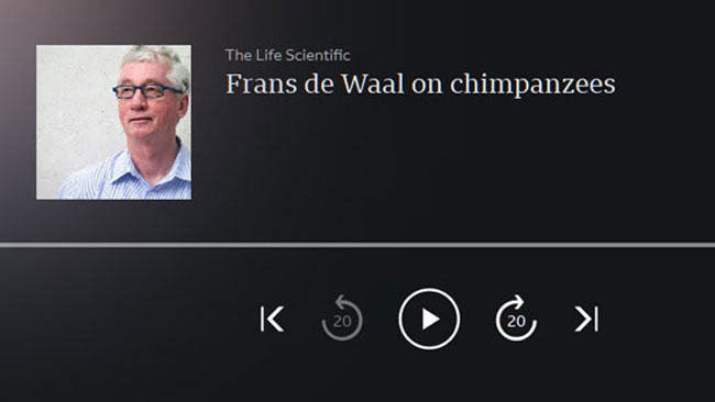 Frans de Waal on chimpanzees