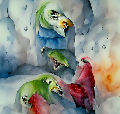 Jabbering Parrots