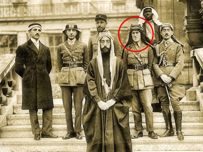 Emir Feisal and his advisors at the Peace Conference
