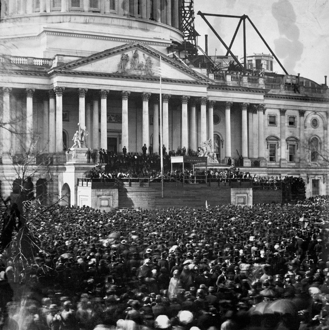 Abraham Lincoln’s first inauguration in 1861