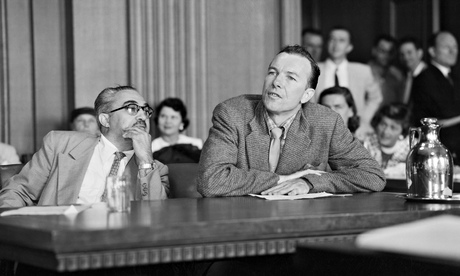 This is Pete Seeger testifying before the Un-American Activities Committee.