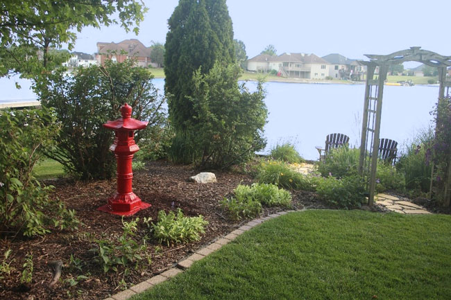 Trimmed bushes