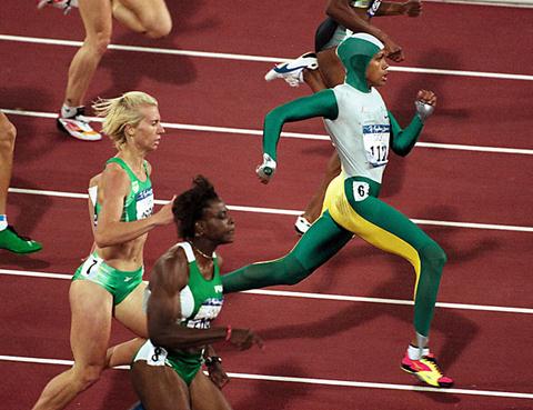 Cathy Freeman in the Sydney Olympics