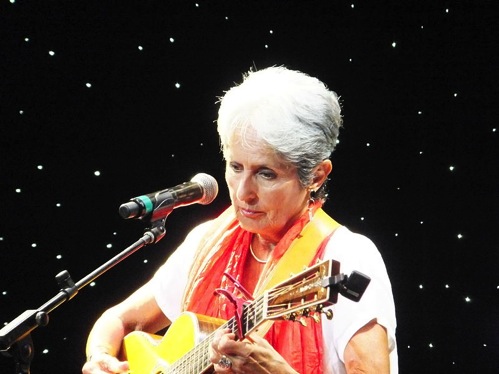 This is a recent photo of Joan Baez.  When she and America first sang We Shall Overcome, all of us had darker hair.
