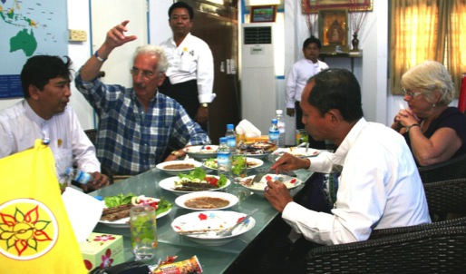 I am sharing a meal with Min Ko Naing and Ko Ko Gyi