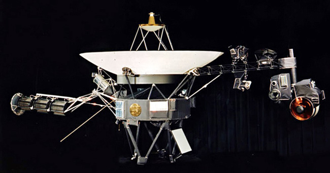 The Voyager with a time capsule