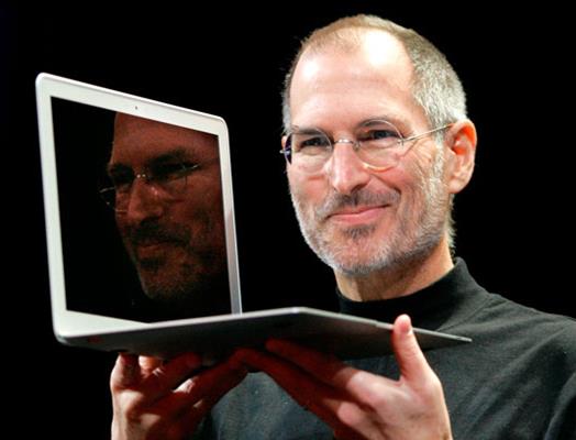 Steve Jobs was a happy inventor