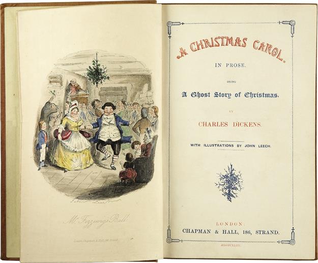 The first edition of A Christmas Carol