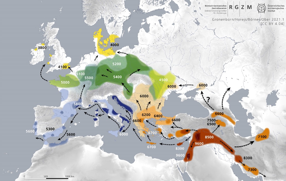 Neolithic migration from Anatolia to England