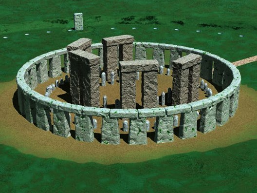 This is what the final phase of Stonehenge looked like.