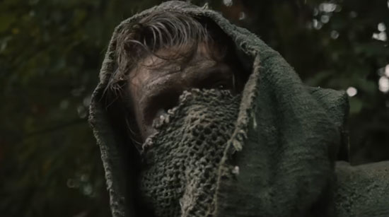 The Plowman turned into the hooded, masked man.