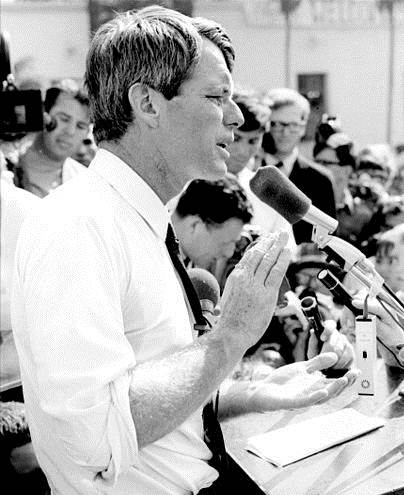 Bobby Kennedy explaining dreaming against all odds.