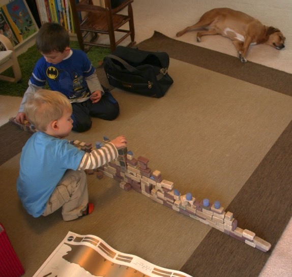 Jack and Owen building together