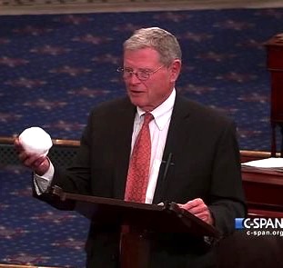 This proves that global warming is a hoax; this snowball is from hell.