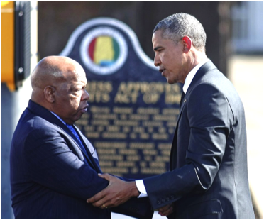 John Lewis and Barack Obama...I am proud of them.