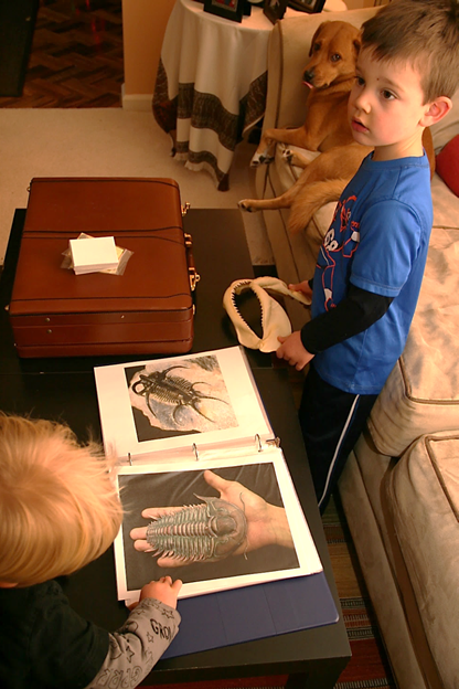 Owen looking at the Arts and Sciences