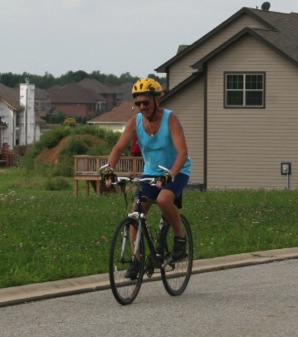 Einstein seemed to enjoy riding; I seemed a bit too determined.