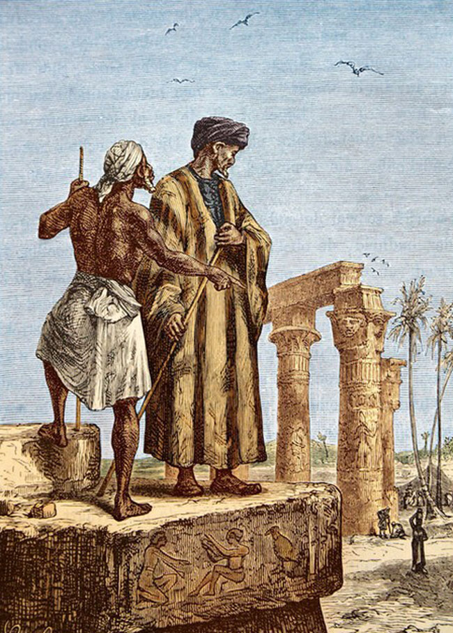 Ibn Battuta getting the lay of the land.