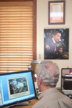 photo of Al at his desk